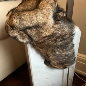 Ralph Lauren Collection shearling trapper hat.  Runway 2015.